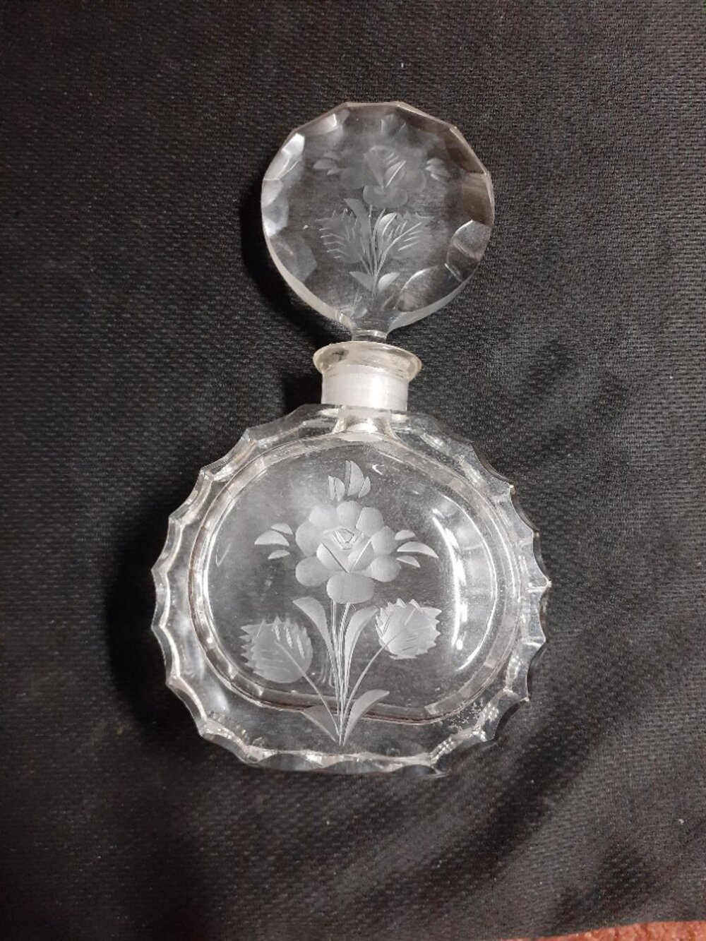 vtg Irice crystal perfume bottle